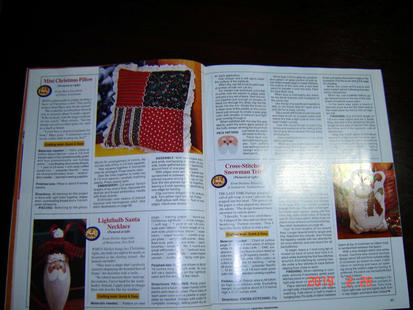Crafting Traditions Magazine Nov/Dec 2000