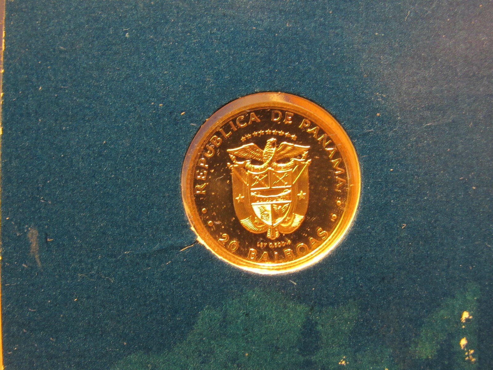 Panama 1982 $20 Balboa Gold GEM PROOF! Coin  In original Seal and BOX CHEAP!