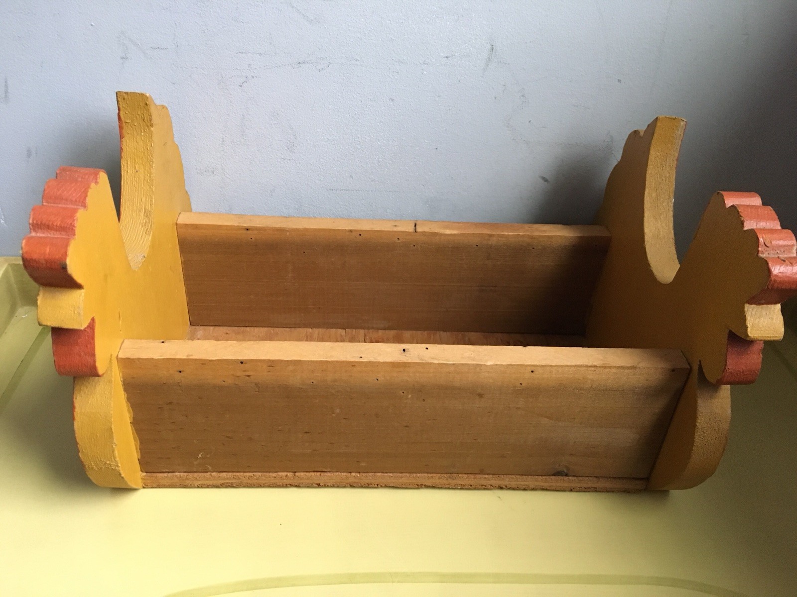 RARE Vintage WOOD Chicken ROOSTER Chicken BOX * Shabby Chic