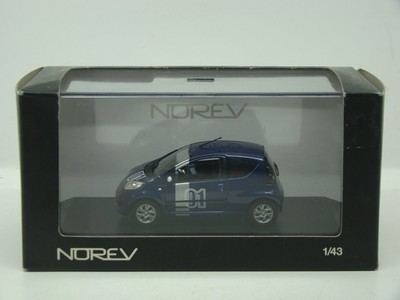 NOREV CITROEN C1 CHRONO 2007 1/43 COULEUR BLEU METAL R:155105 NEUVE