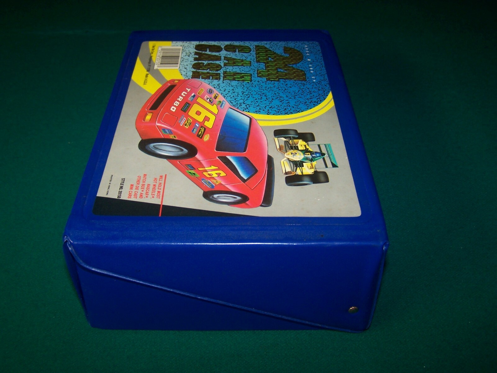 Vintage (24) Die Cast Car Case - Tara Toys Corp. No. 20150 Blue Case USA