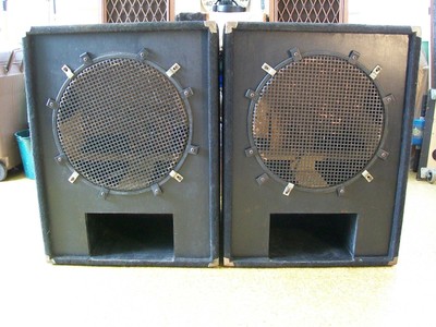 dual 18 inch empty subwoofer cabinet