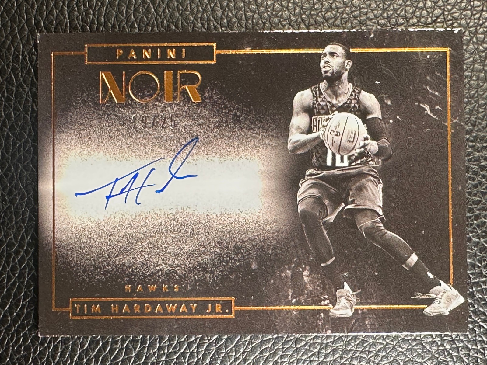 2015 Panini Noir Bronze Tim Hardaway 19/25 Auto Autograph