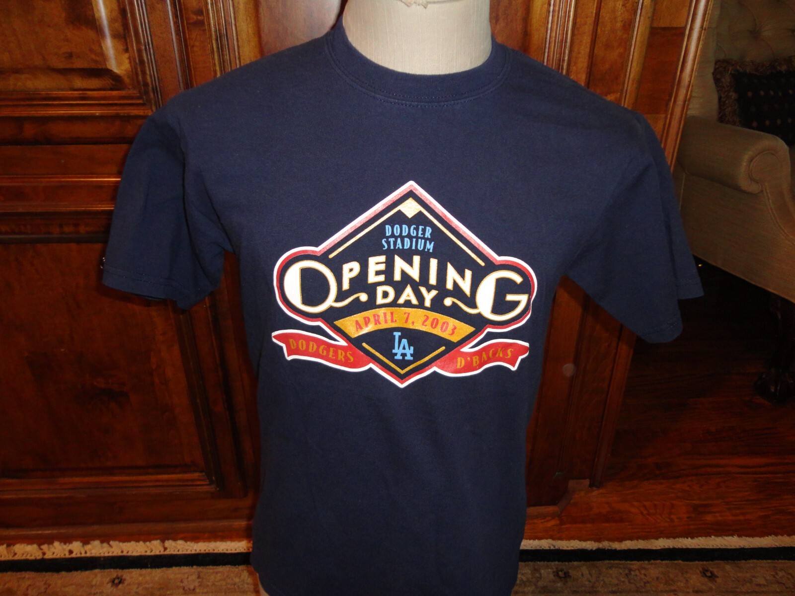 MLB Dodgers Opening Day Tシャツ LA Vintage 2003 Los Angeles Dodgers Opening Day MLB Cotton T