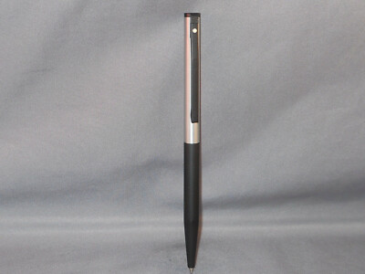 Sheaffer White Dot Black and Chrome Slender Ball Pen--black clip