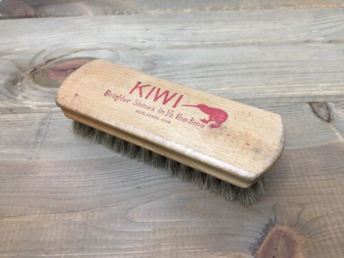Vintage Advertising Kiwi 100% Horse Hair Brush Brighter Shine ...