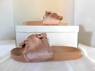 Report Women's Gracelynn Slide Fashion Sandals sz 9 M Blush Satin