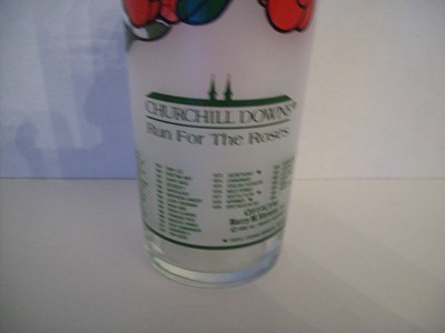 1986 Kentucky Derby Glass Tumbler