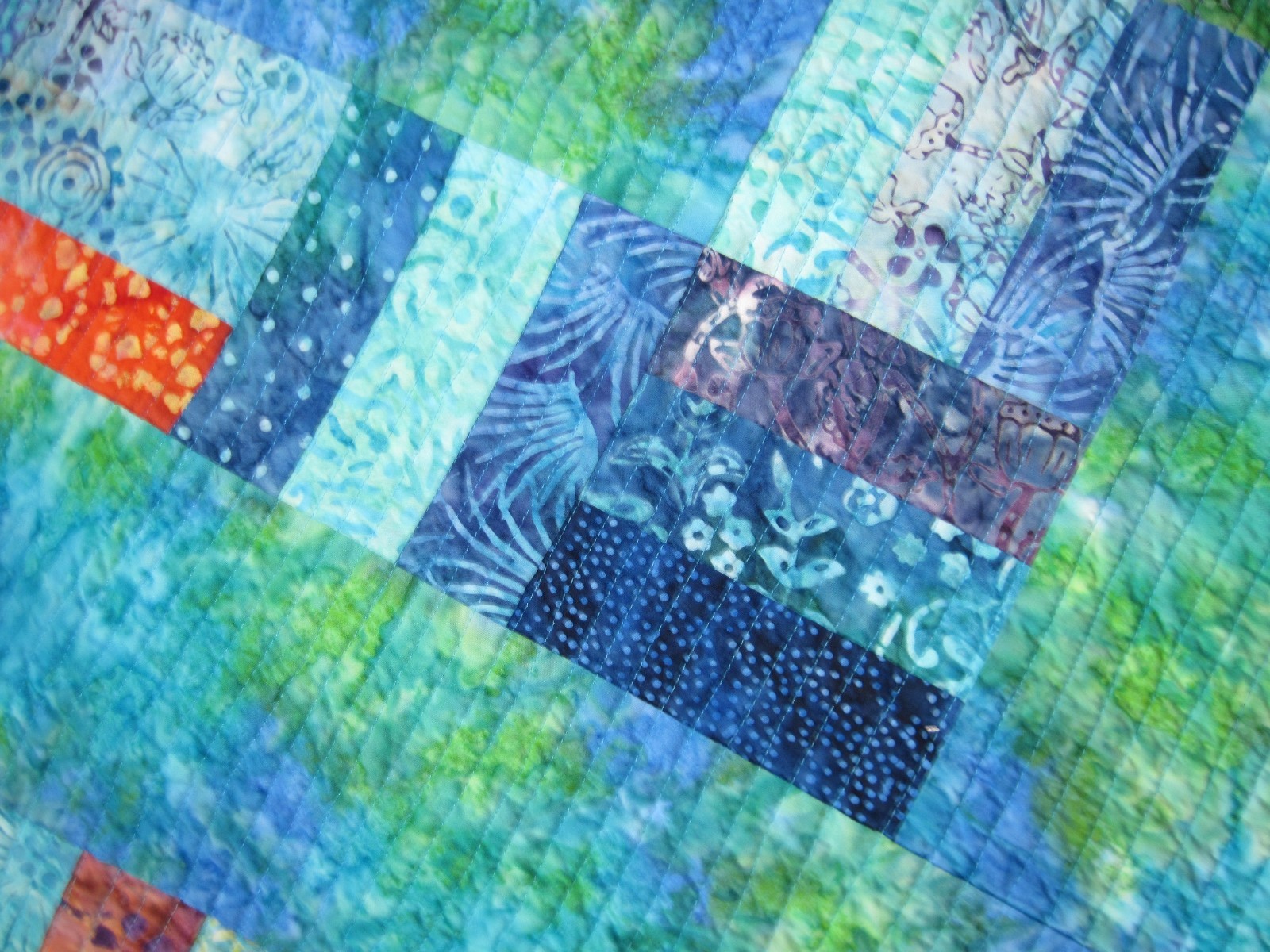 Handmade Throw Lap Quilt - 57