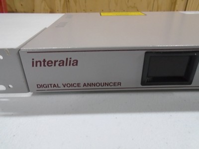 Interalia Digital Voice Announcer MMU2-44RDB With 19 inch Rack Ears and Handset
