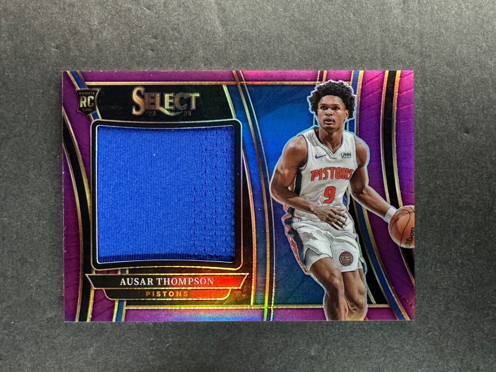 Ausar Thompson 2023-24 Panini Select Rookie Patch Purple /99 Ausar Thompson 2023-24 Panini Select Rookie Patch Purple /99