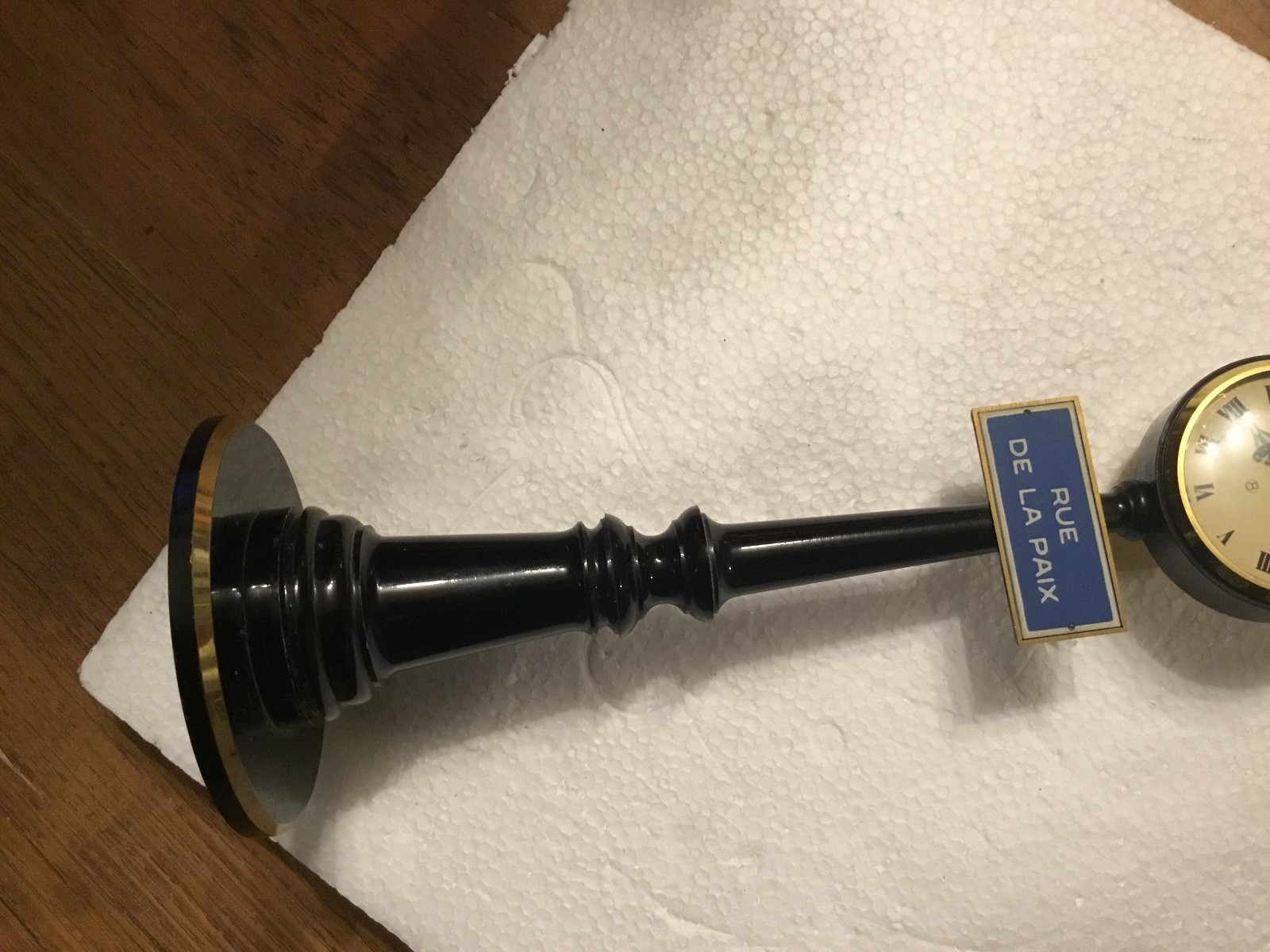 Rare Vintage Jaeger LeCoultre Rue De La Paix Street Light 8 Day Clock 7 Jewels