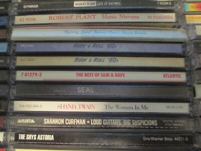 Rock Pop Country etc cds your choice 6 for $18 FS or $3 ea + flat Shipping