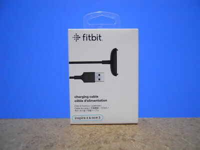 Genuine Fitbit USB Charging Cable for Fitbit Inspire 2 & Ace 3 (Black) NEW