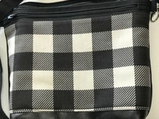 buffalo check crossbody purse