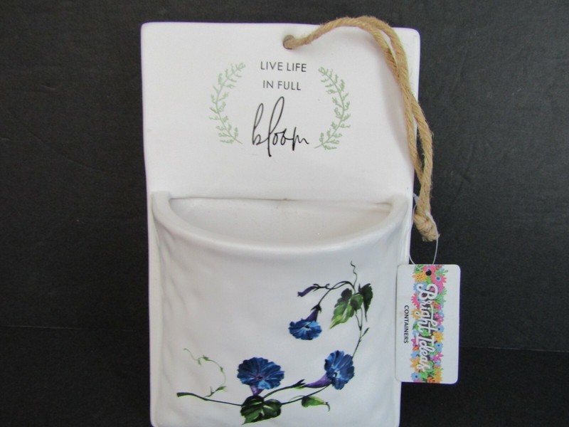 BRIGHT IDEAS Wall Decor LIVE LIFE IN FULL BLOOM Ceramic