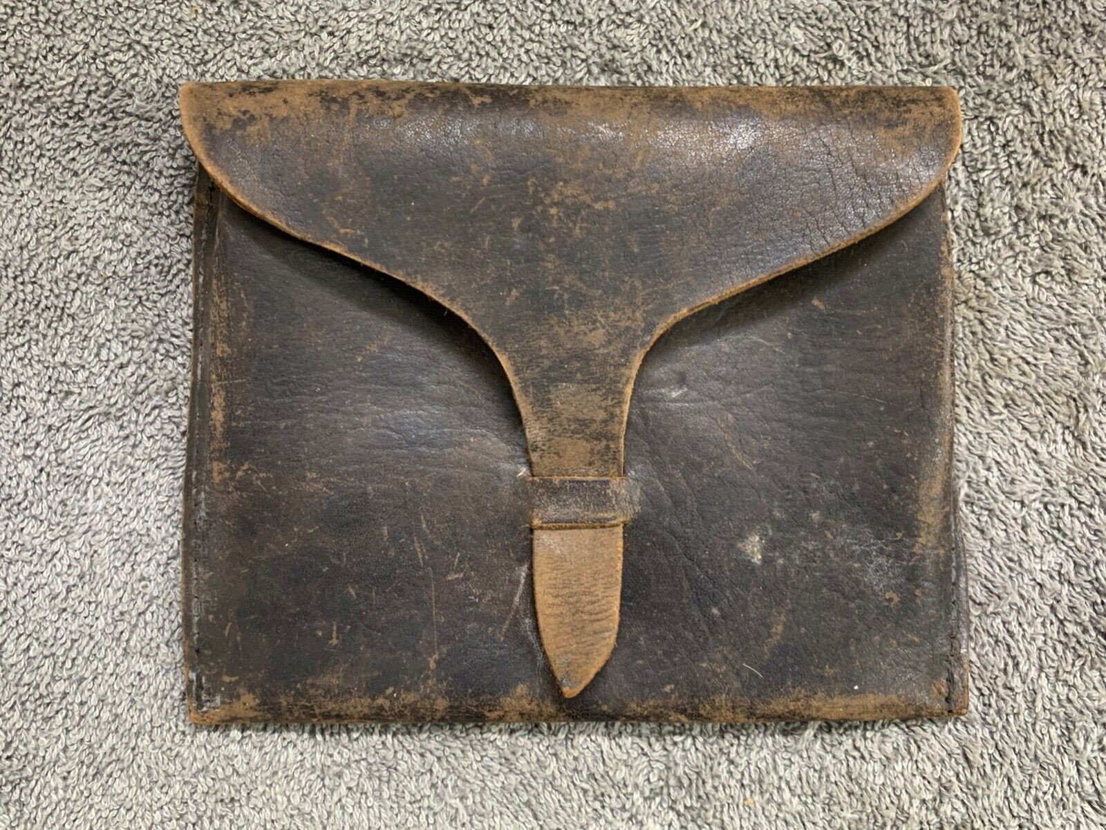 RARE 1800s Vintage Leather Messenger Pouch Mail Letter Bag 7 RARE 1800s Vintage Leather Messenger Pouch Mail Letter Bag 7