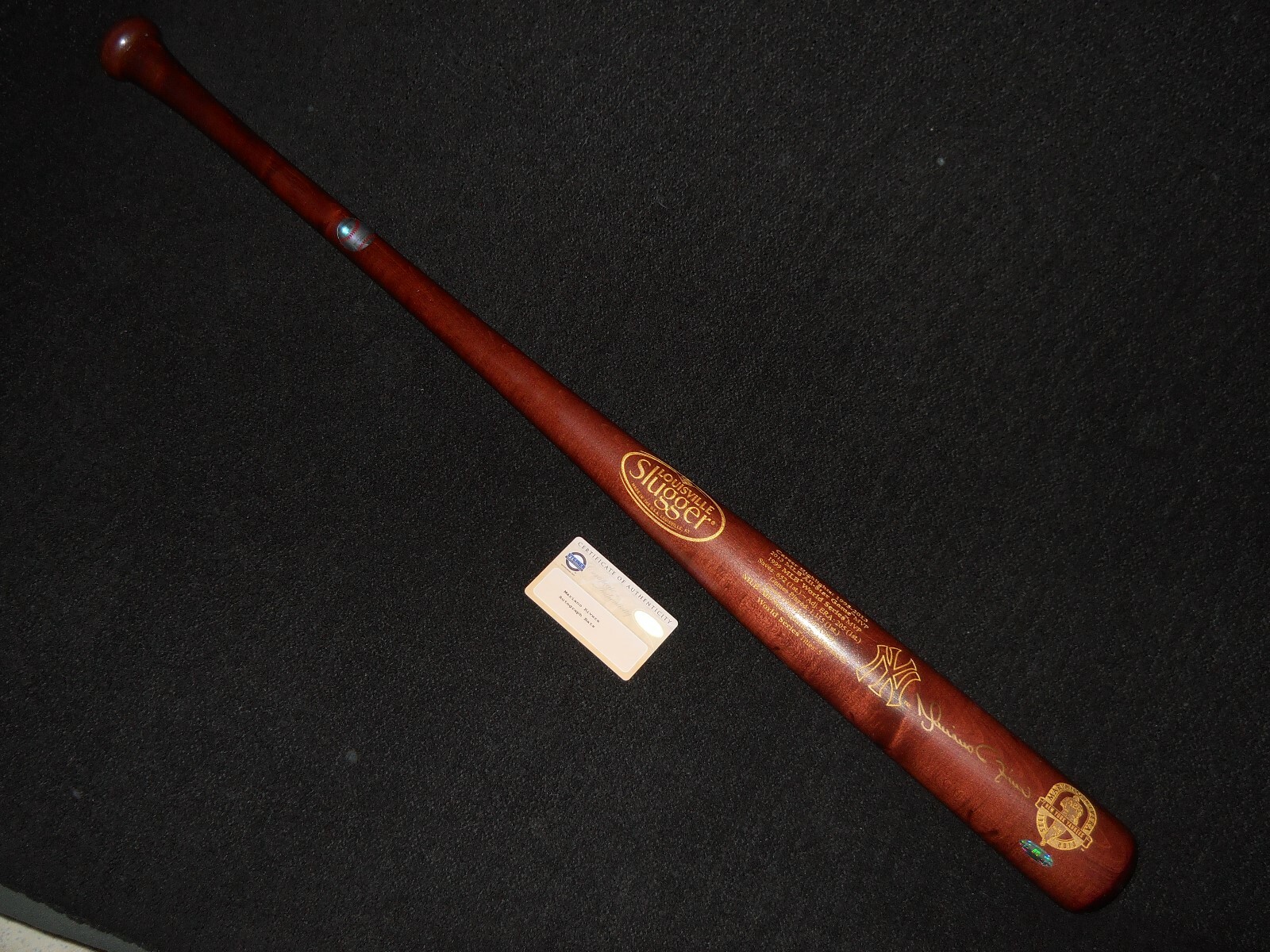 MARIANO RIVERA AUTOGRAPH LTD EDITION 652 RETIREMENT BASEBALL BAT STEINER SPORTS