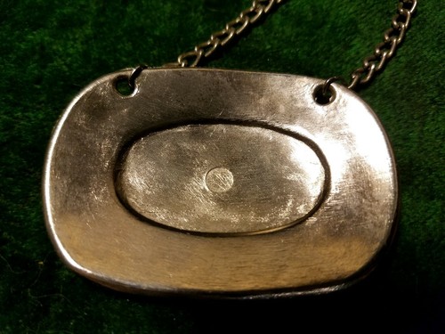 Vintage Silver Color Decanter Liquor Tag, Gin