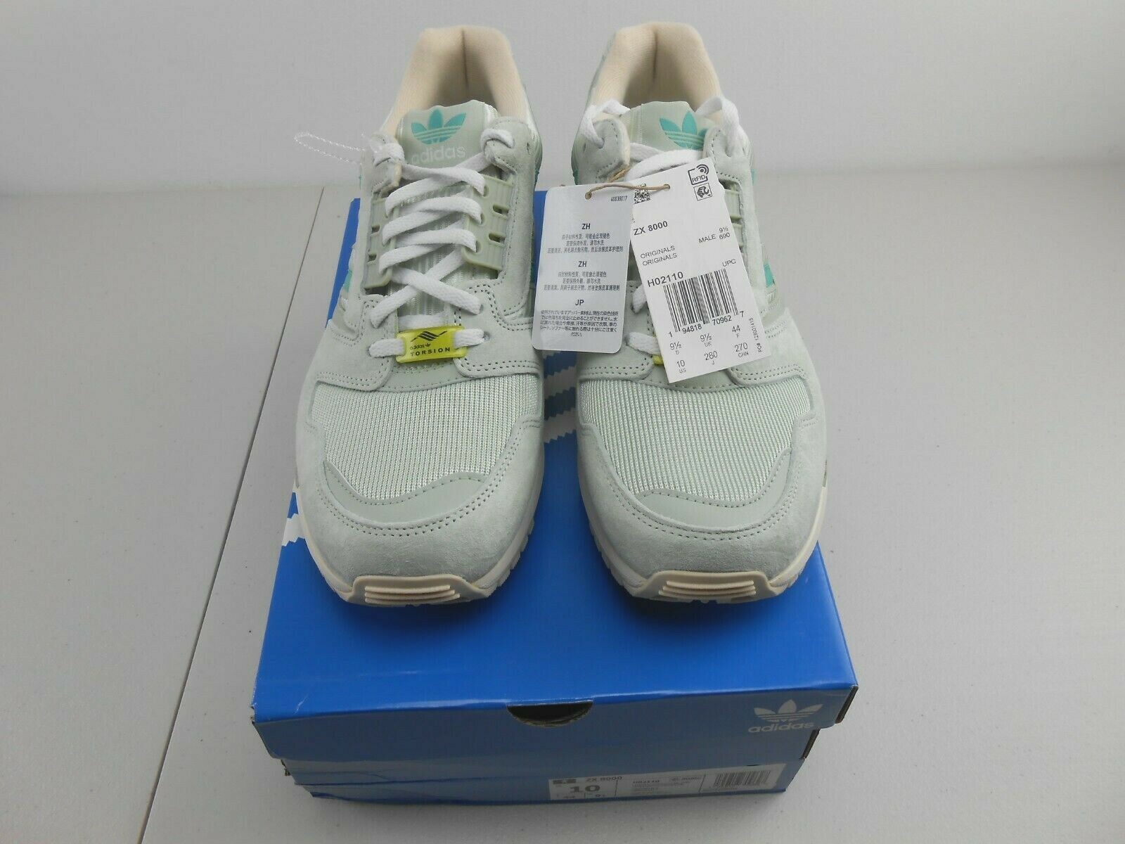 ☺︎ New Adidas ZX Torsion Mens EG7964 Light Clear Aqua Boost