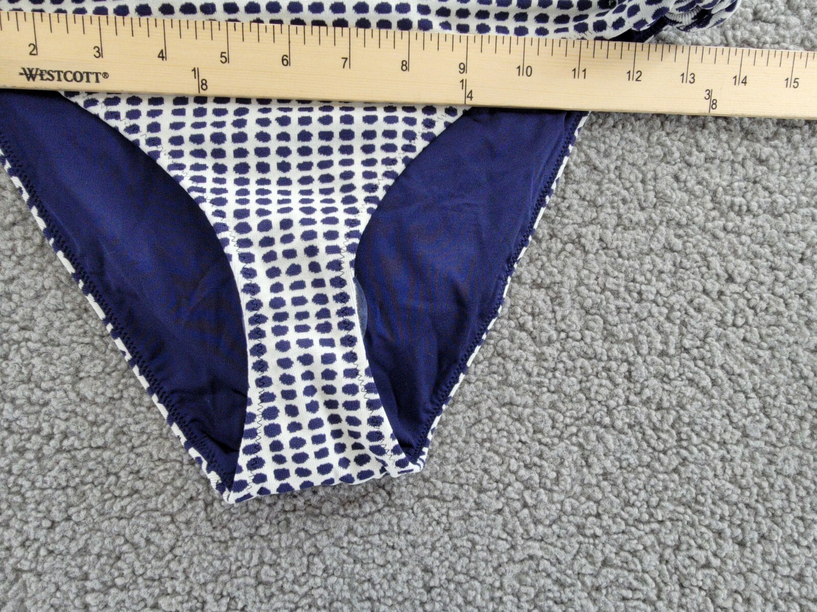 lemlem Lucy Side-Tie Bikini Bottoms Women's S Sisay Blue/White Low Rise Dotted - Picture 5 of 16