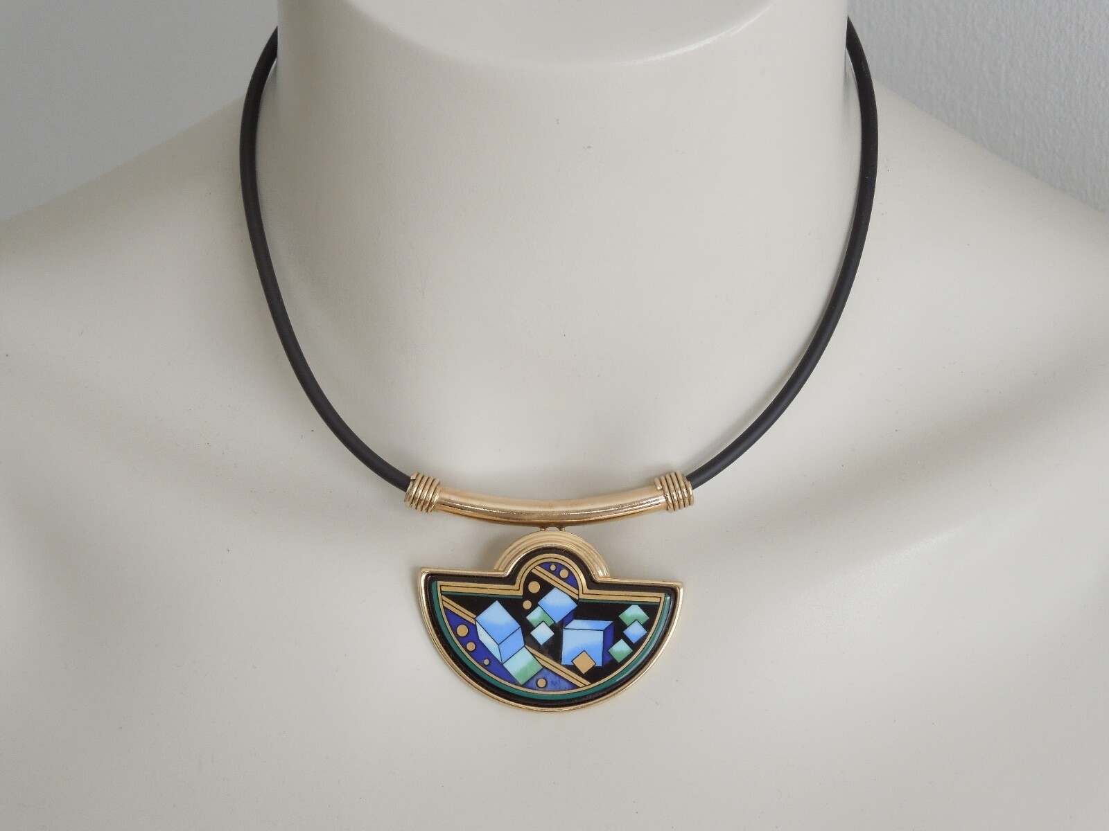 MICHAELA FREY TEAM ミカエルネックレス Michaela Frey Team Chain Pendant Necklace Motif Cube 27.2 g
