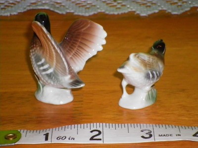 Vintage Bone China 2 pc. Mama & Baby Pheasants ~ Lovely Set ~Japan