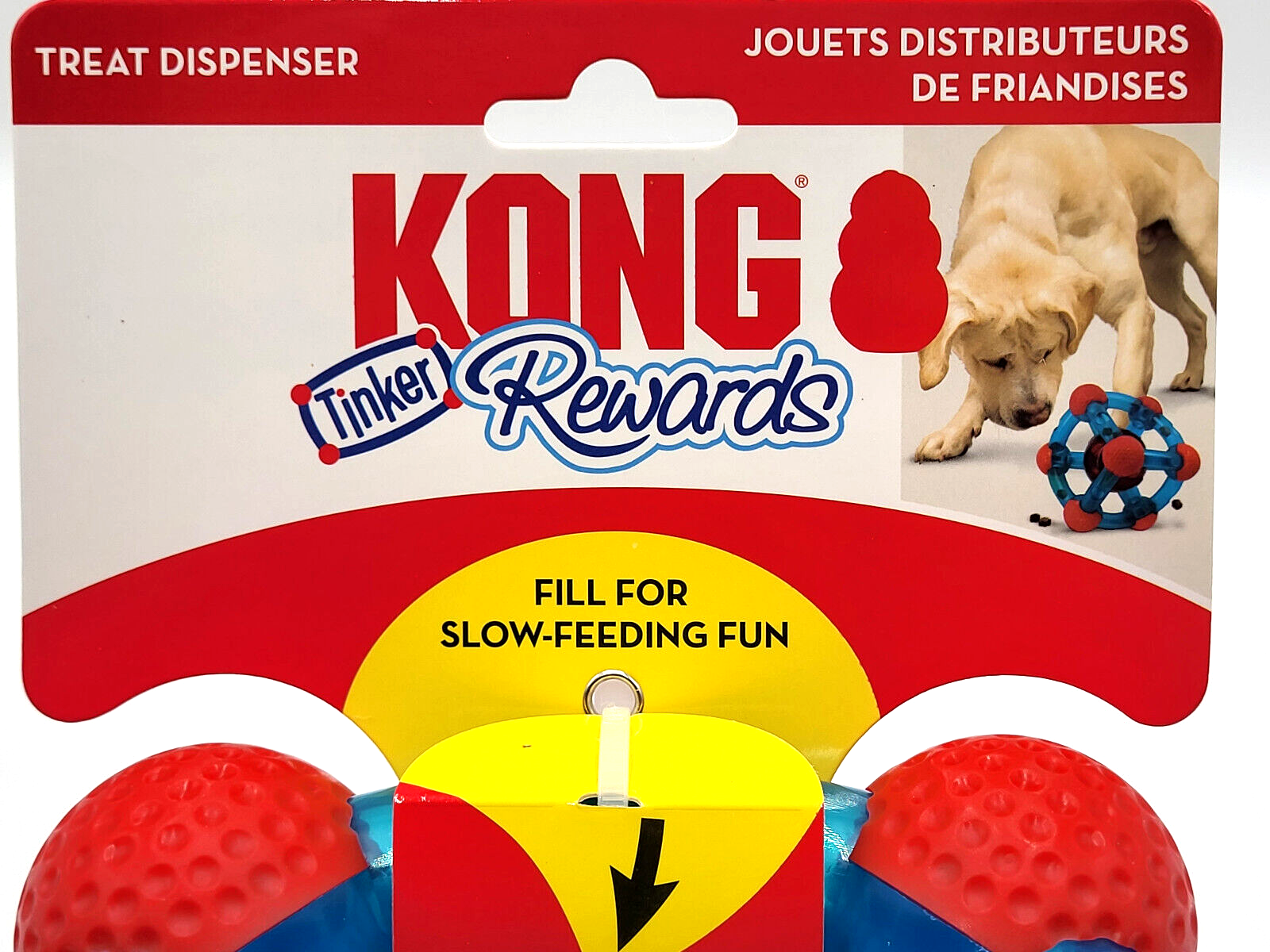 KONG Rewards Tinker Treat Dispenser Slow Feeder Dog Puzzle Toy 5.5"