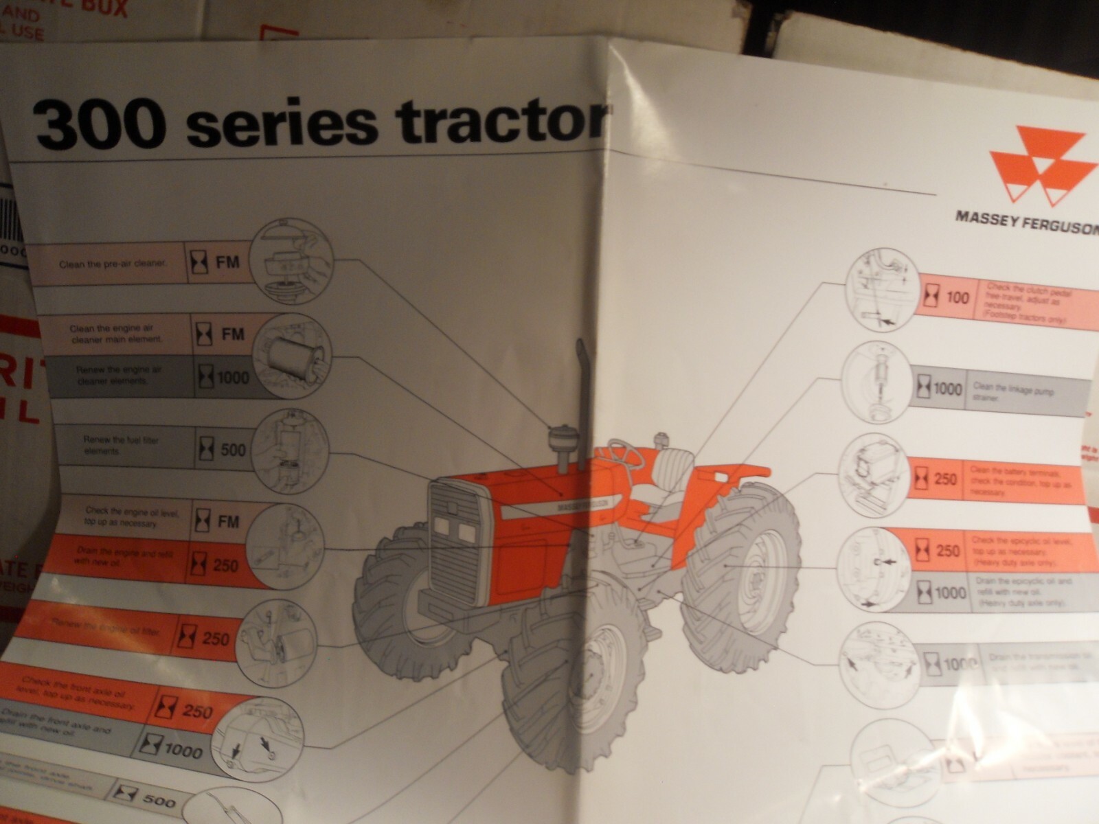 1993 MASSEY FERGUSON 300 SERIES TRACTOR FACTORY OPERATOR MANUAL BOOK OEM