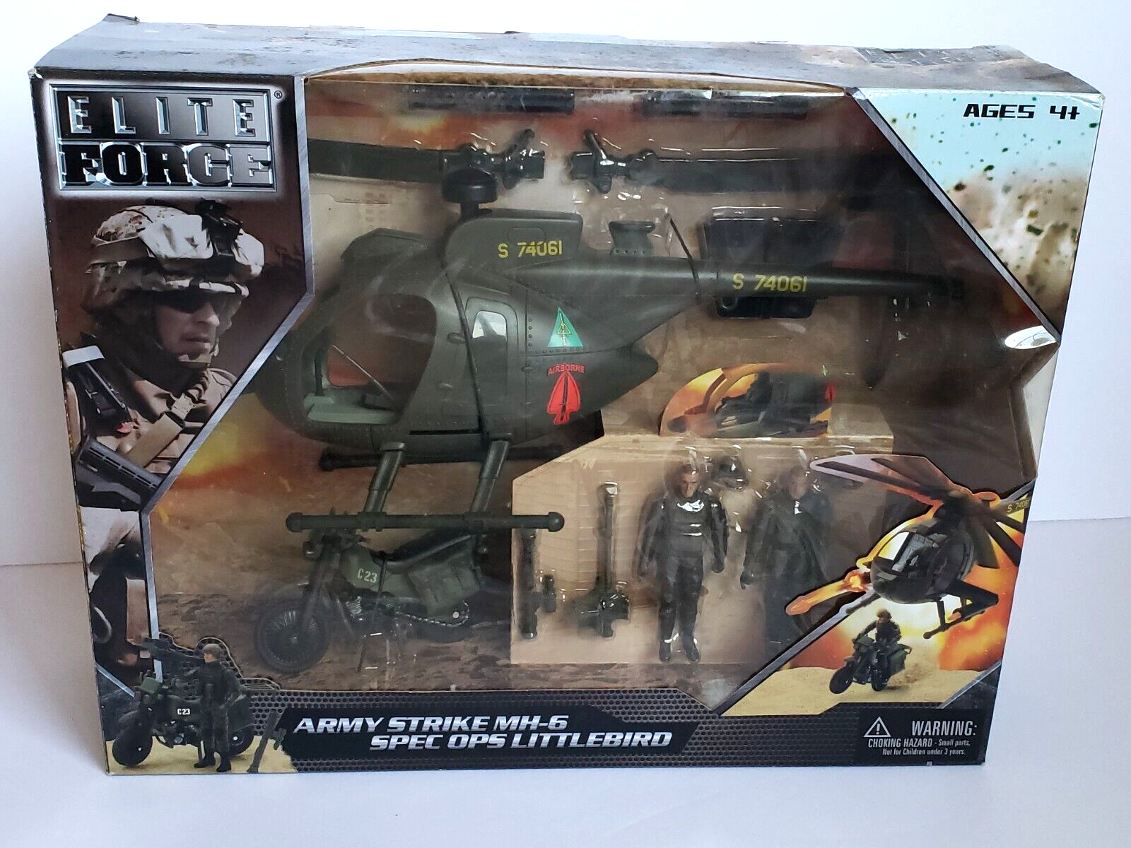 Elite Force Army Strike MH-6 Spec Ops Littlebird Figures Elite Force Army Strike MH-6 Spec Ops Littlebird Figures