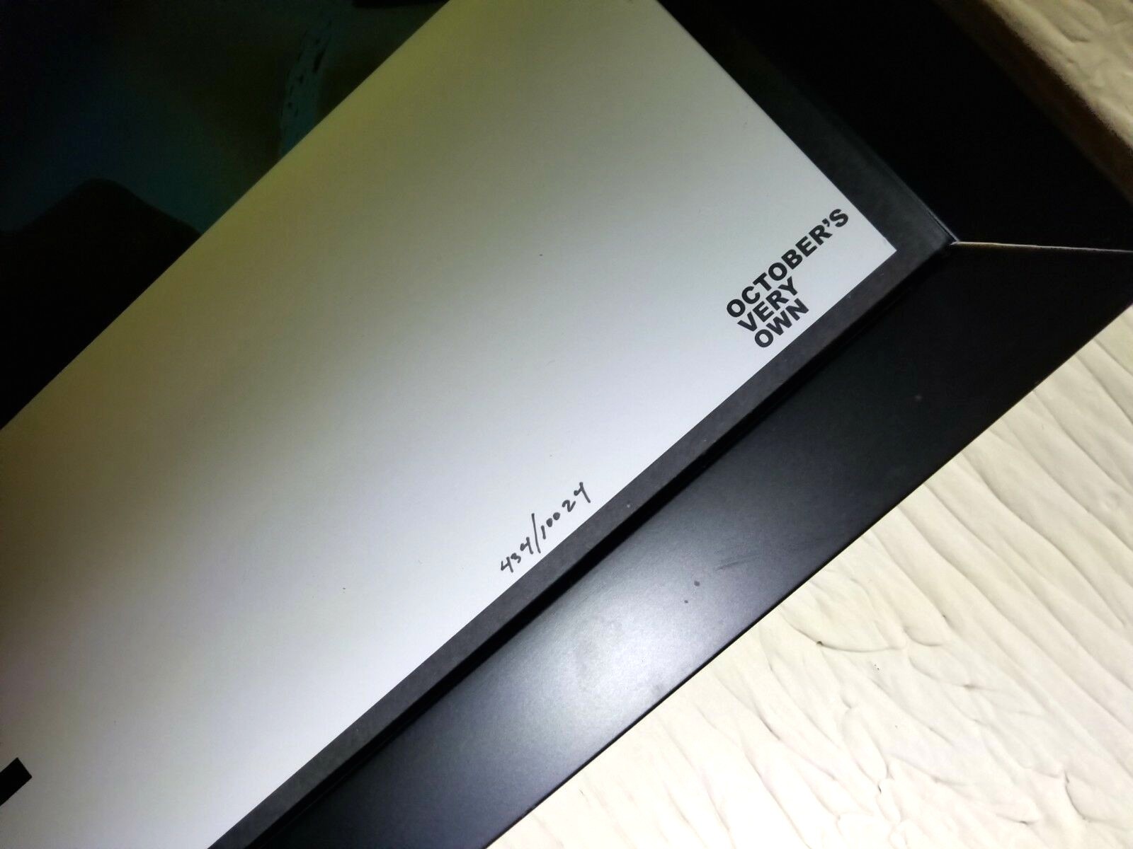 RARE, NUMBERED #434/10024 INVERTED COLORS Drake OVO NWTS 18