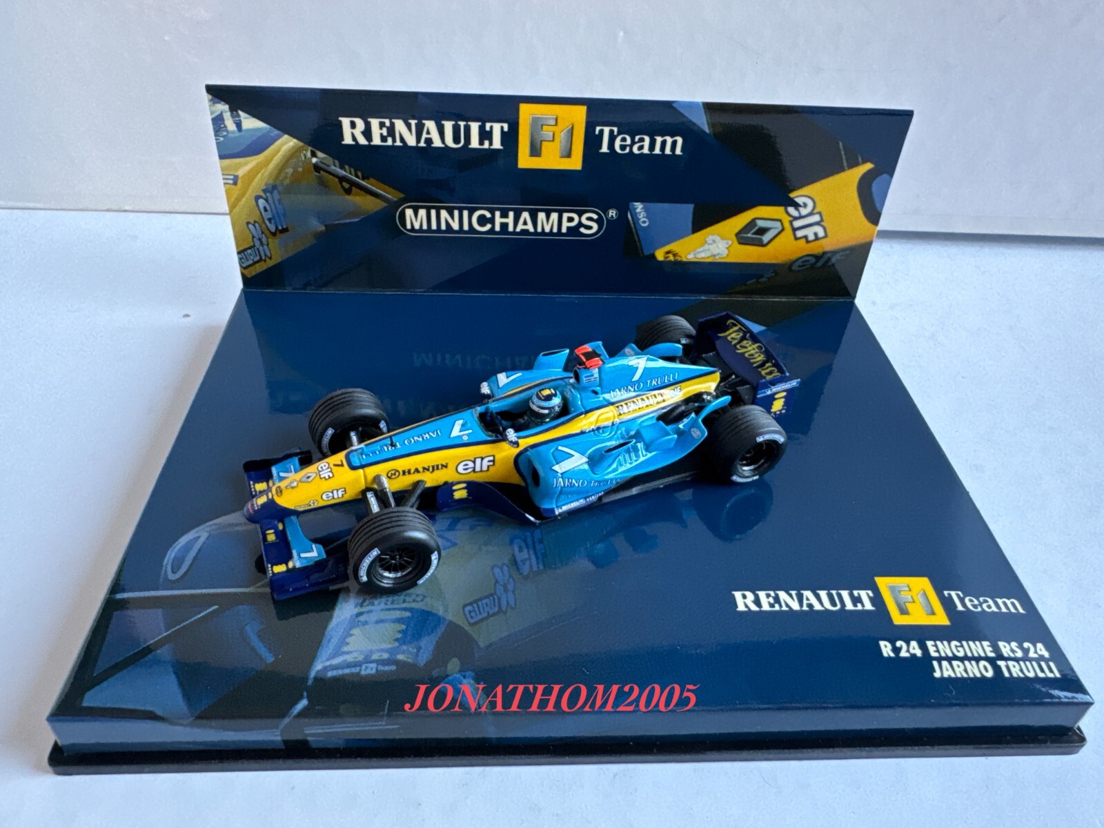 スポーツ 1/43 minichamps Renault F1 R24 J.Trulli MINICHAMPS 77 11 226 255 - Renault F1 Team R24 Engine RS24