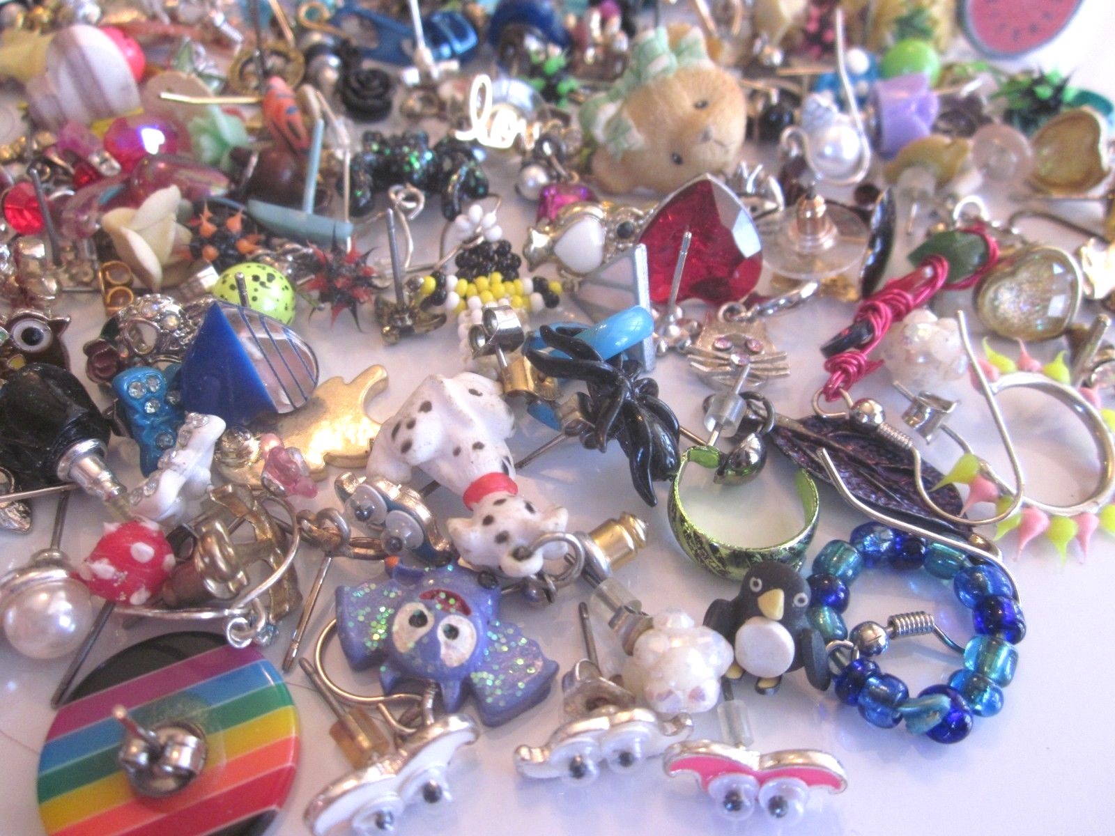 Jewelry Earring Lot for Girls-Lots of Matches & Some Singles-Craft-Wear-U Sort