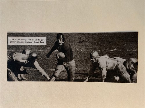 トップス 1940s McKesson Robbins Inc. athletic Jimmy Nelson Alabama Crimson Tide 1940 S&S Football