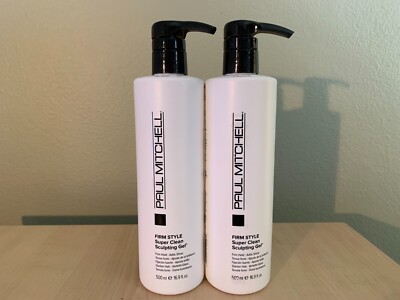 Paul Mitchell Firm Style SUPER CLEAN SCULPTING GEL 16.9 oz.-2 Packs.