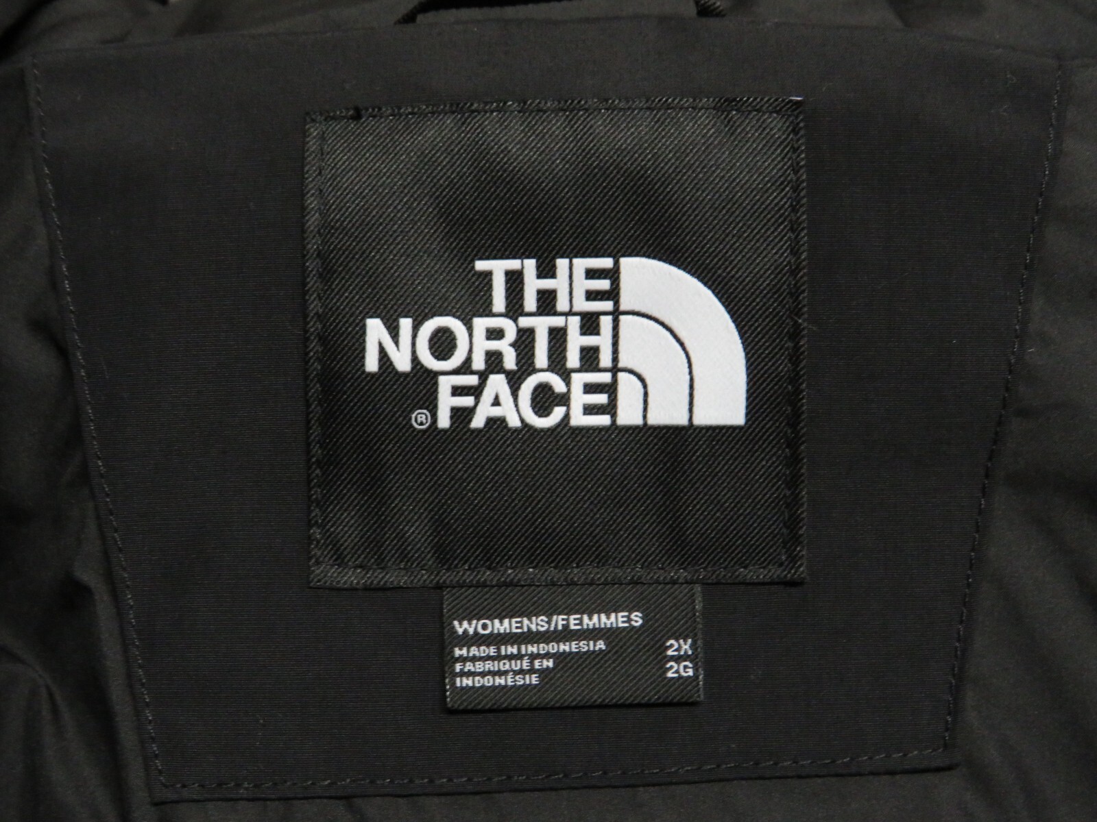 Pre-owned The North Face Womens Plus 2x  Arctic Parka Down Waterproof Winter Jacket Black In Tnf Black  / Tnf White Logo
