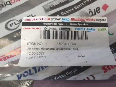 1520400200 Beko S3 Upper Basket Mechanism Group