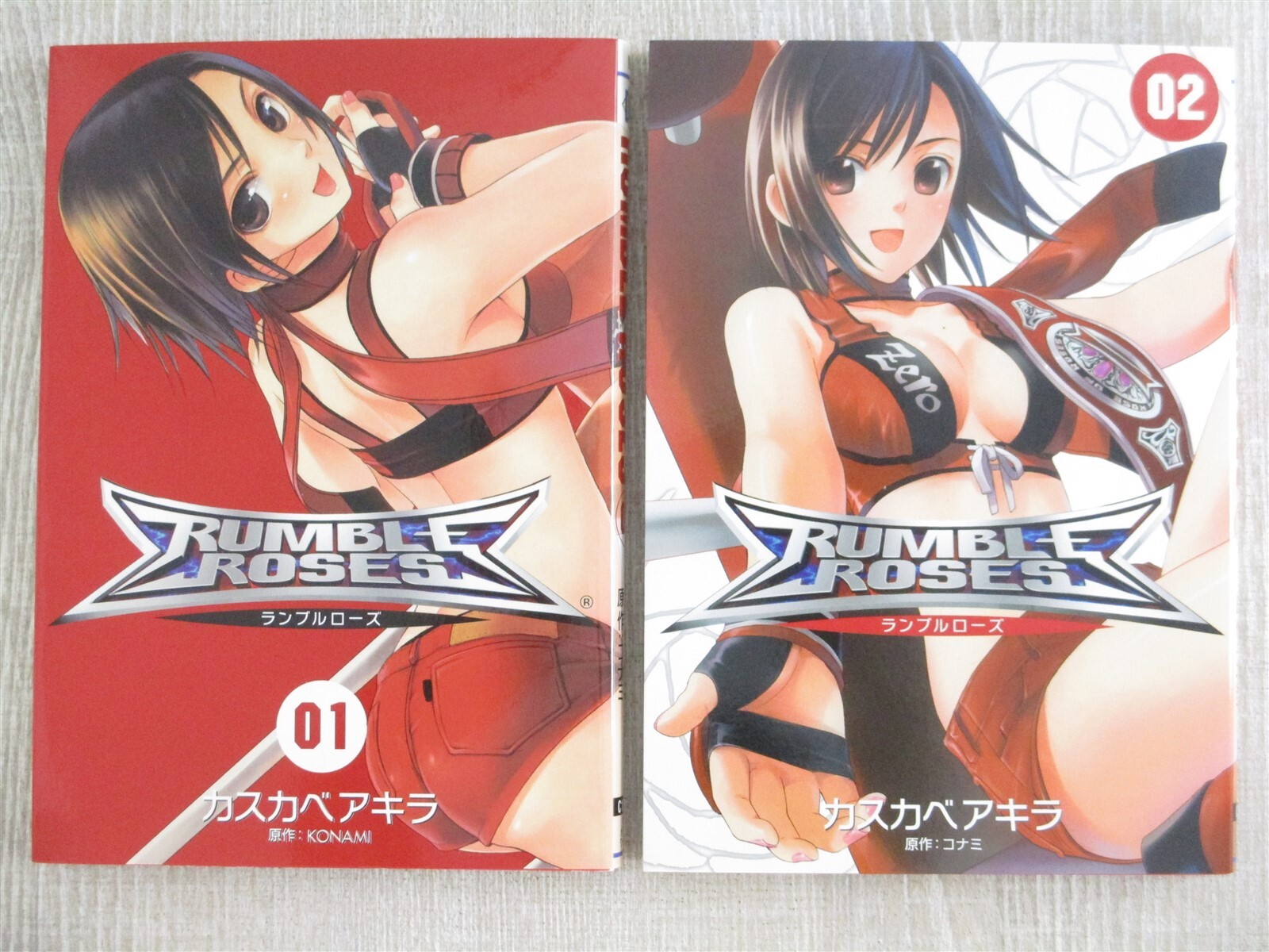 RUMBLE ROSES Manga Comic Complete Set 1&2 AKIRA KASUKABE PS2 RUMBLE ROSES Manga Comic Complete Set 1&2 AKIRA KASUKABE PS2
