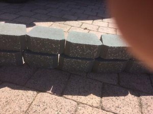 Concrete edging blocks interlocking black | Building Materials