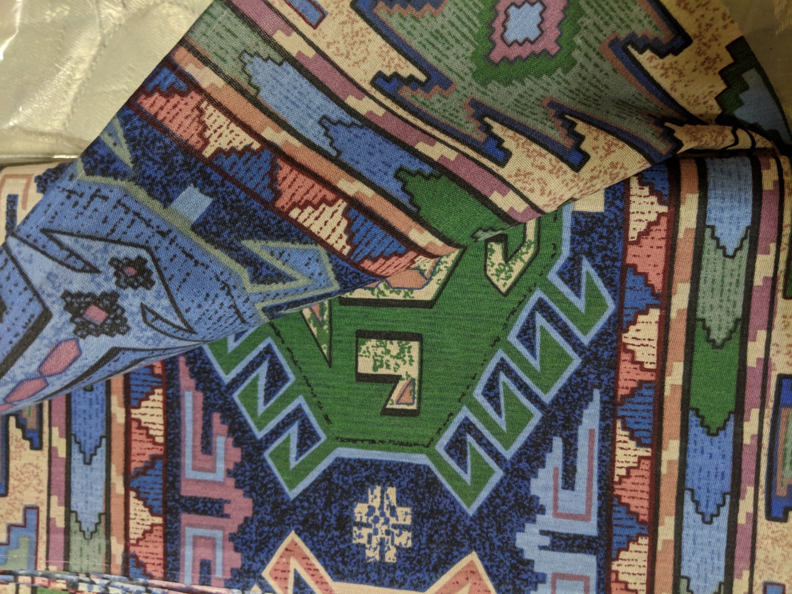 Alpine Brand Stone-Cline Curtain Co. Fabric southwest design 90