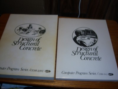 2 books Design of Structural Concrete Computer Program Series aci