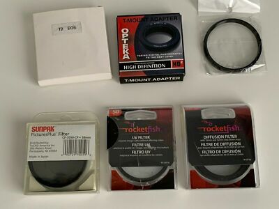Rocketfish 58 mm Camera  Diffusion Lens Filter + UV Filter + T Mount Adapter