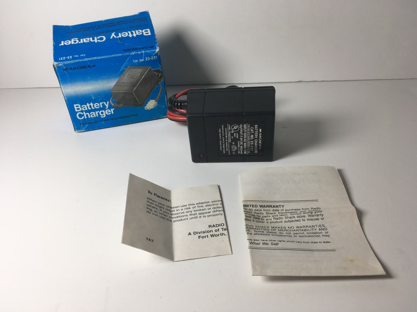 Vintage  Archer Battery Charger  No. 23-231 NOS