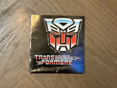 G1 Transformers 1985 Small Brochure