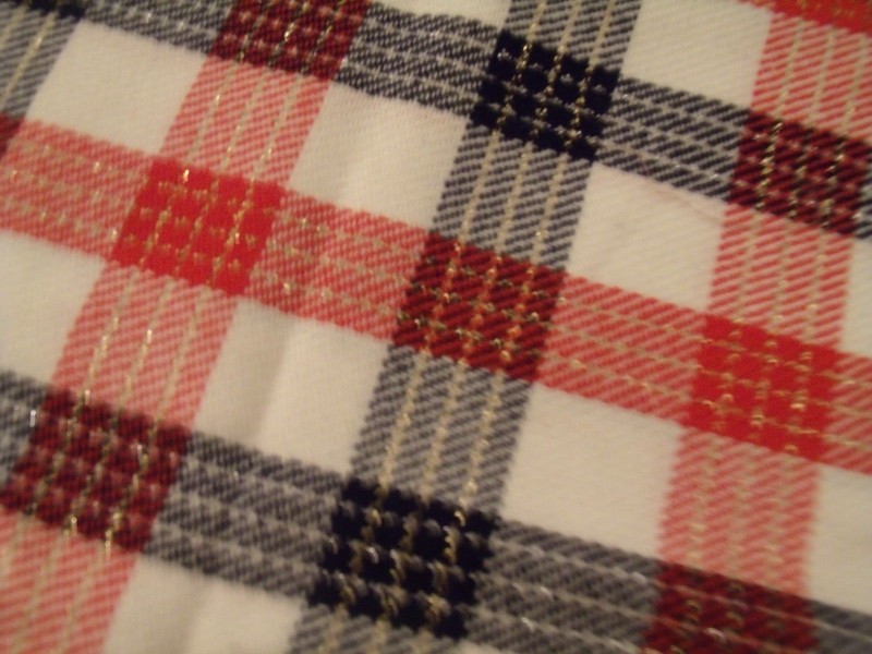 Vintage plaid fabric 46