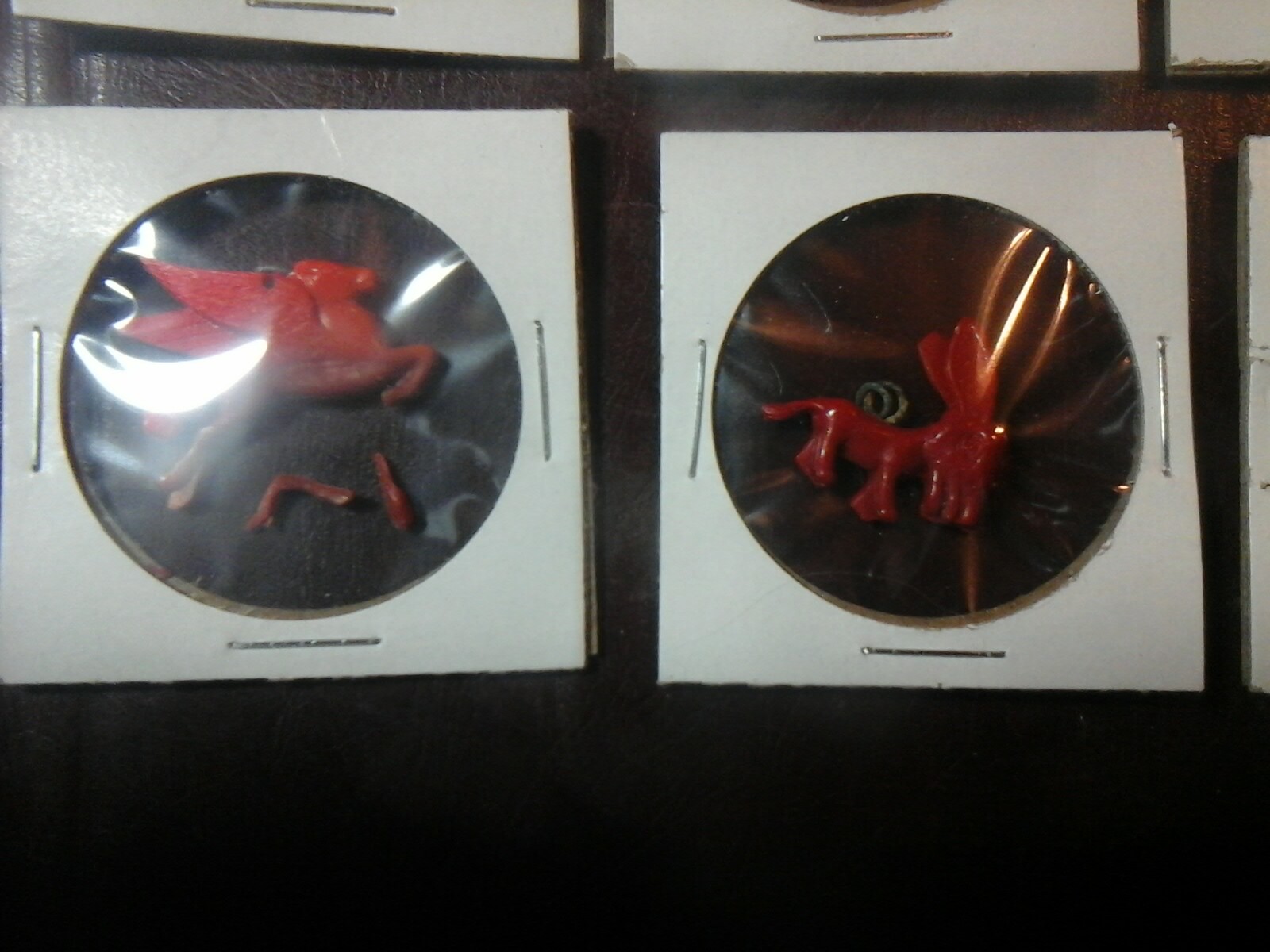 Vintage cracker jack charm lot with metal hoops