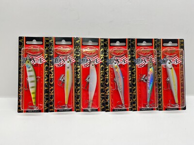 LUCKY CRAFT SCREW POINTER 90 - Lot Of 6 - 6 AWESOME COLORS - NIP - L@@K !!