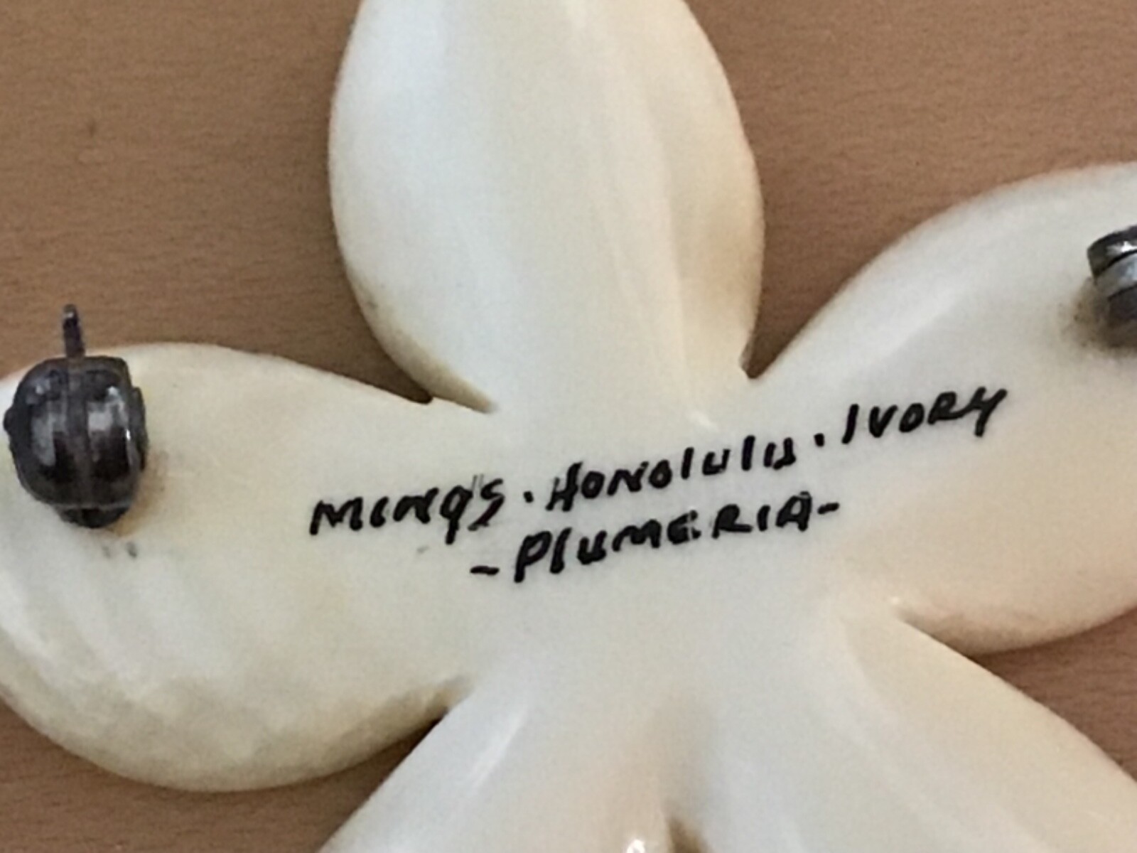 Ming’s Honolulu  Plunera Carved  6pc Demi  Parue Set Sterling