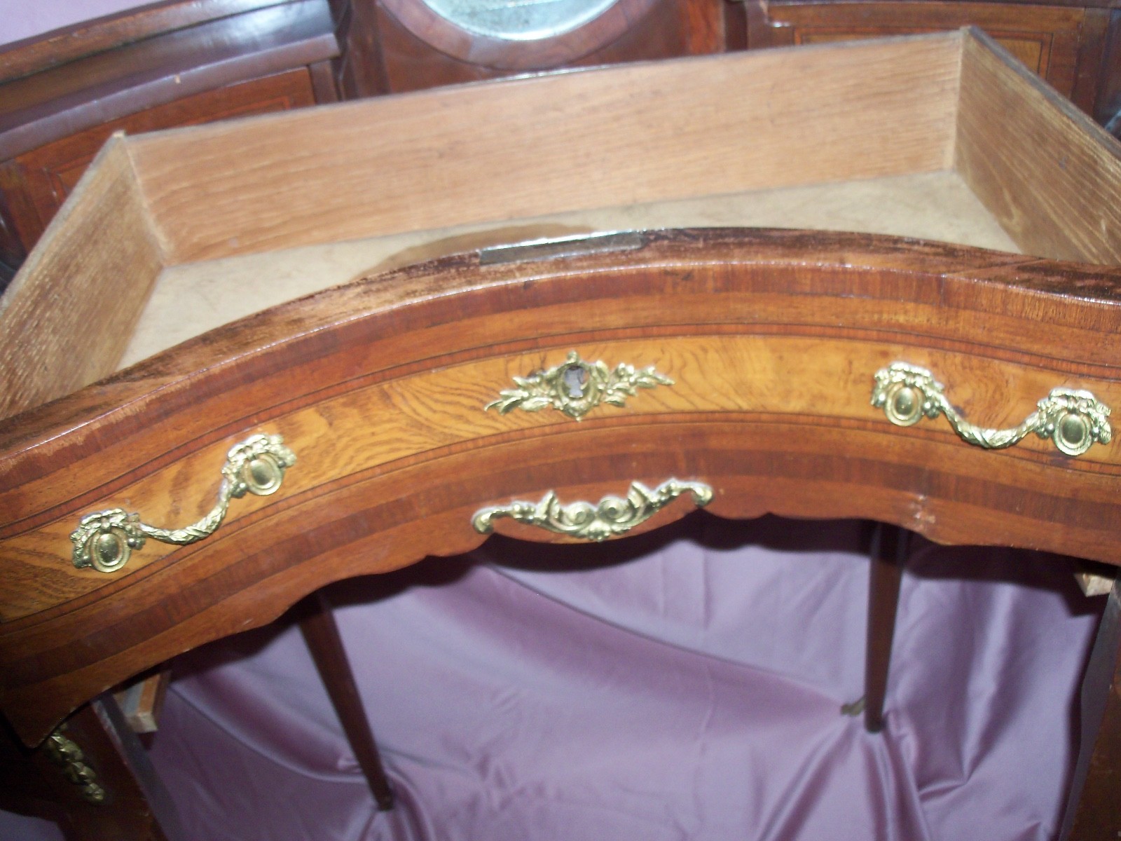 antique ladies writing desk and matching chair