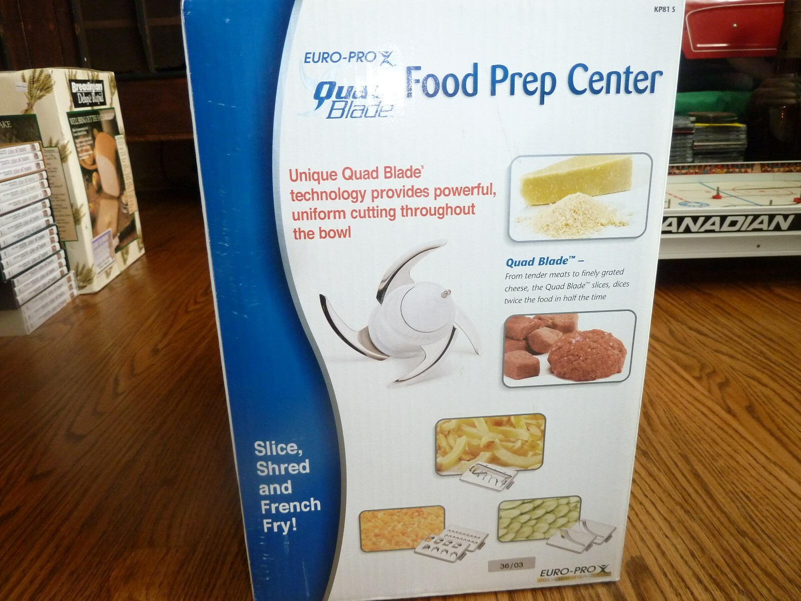 EURO PRO X QUAD BLADE FOOD PREP CENTER PROCESSOR BRAND NEW AS SEEN ON TV